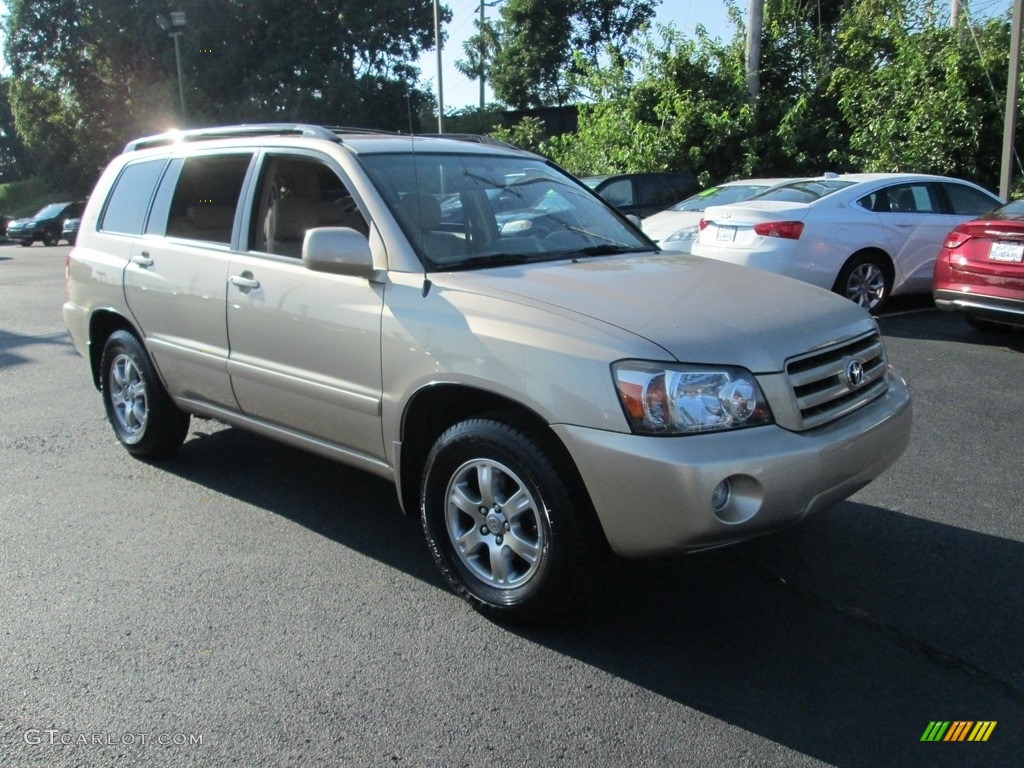 2006 Highlander Sport 4WD - Sonora Gold Metallic / Ivory Beige photo #4