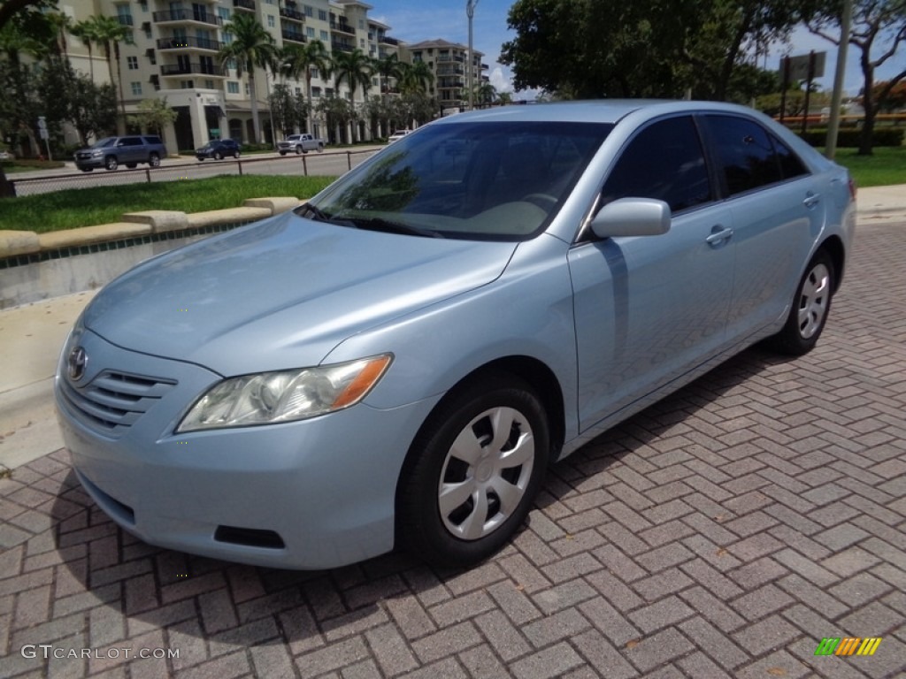 2009 Camry LE - Sky Blue Pearl / Bisque photo #21