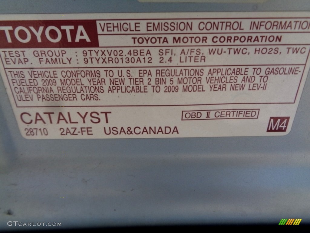 2009 Camry LE - Sky Blue Pearl / Bisque photo #75