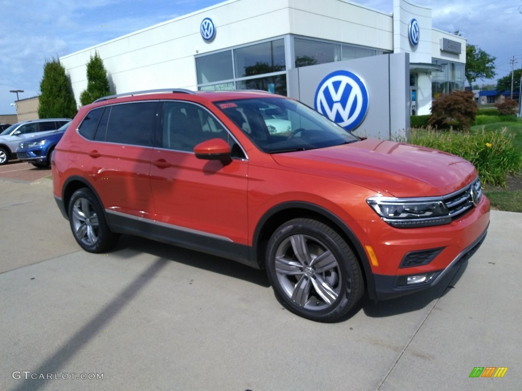 Habanero Orange Metallic 2018 Volkswagen Tiguan SEL Premium 4MOTION Exterior Photo #129042719