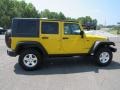 Detonator Yellow - Wrangler Unlimited Rubicon 4x4 Photo No. 6