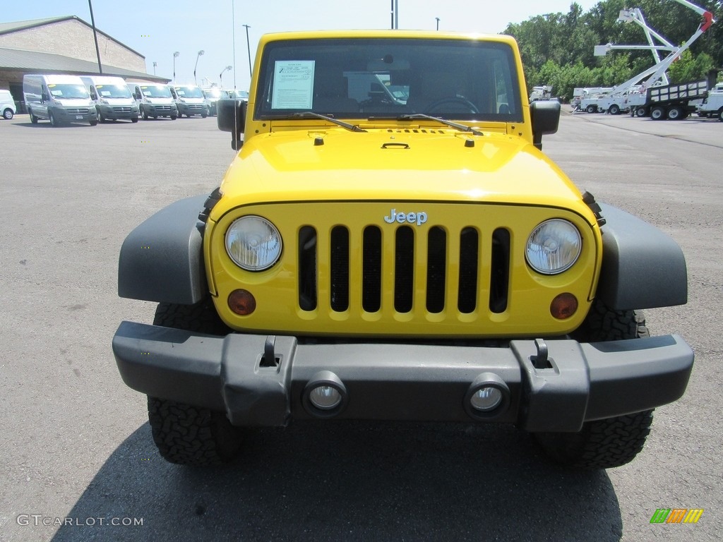 2008 Wrangler Unlimited Rubicon 4x4 - Detonator Yellow / Dark Slate Gray/Med Slate Gray photo #8