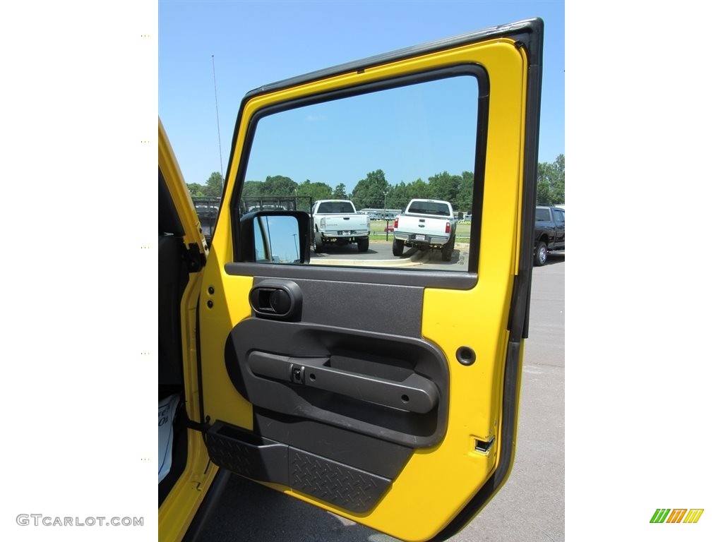 2008 Wrangler Unlimited Rubicon 4x4 - Detonator Yellow / Dark Slate Gray/Med Slate Gray photo #9