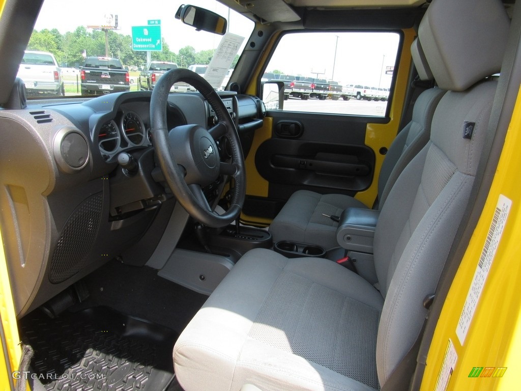 2008 Wrangler Unlimited Rubicon 4x4 - Detonator Yellow / Dark Slate Gray/Med Slate Gray photo #16