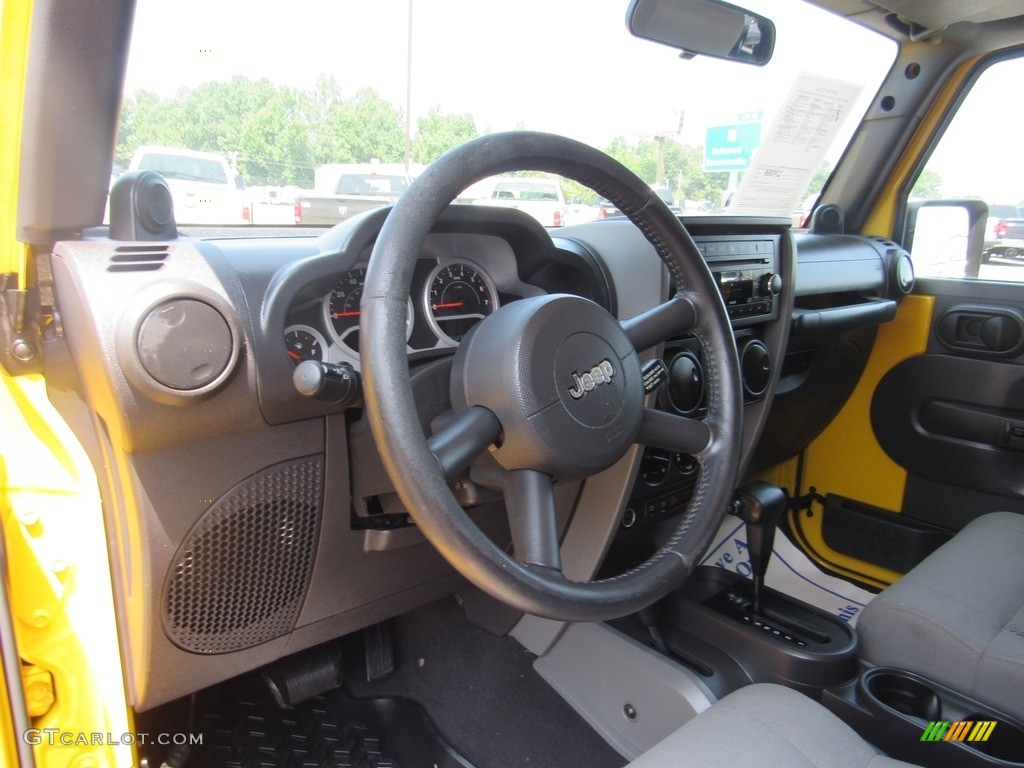 2008 Wrangler Unlimited Rubicon 4x4 - Detonator Yellow / Dark Slate Gray/Med Slate Gray photo #17