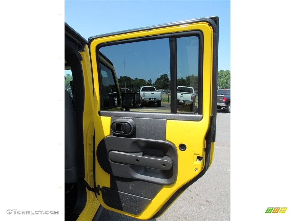 2008 Wrangler Unlimited Rubicon 4x4 - Detonator Yellow / Dark Slate Gray/Med Slate Gray photo #24