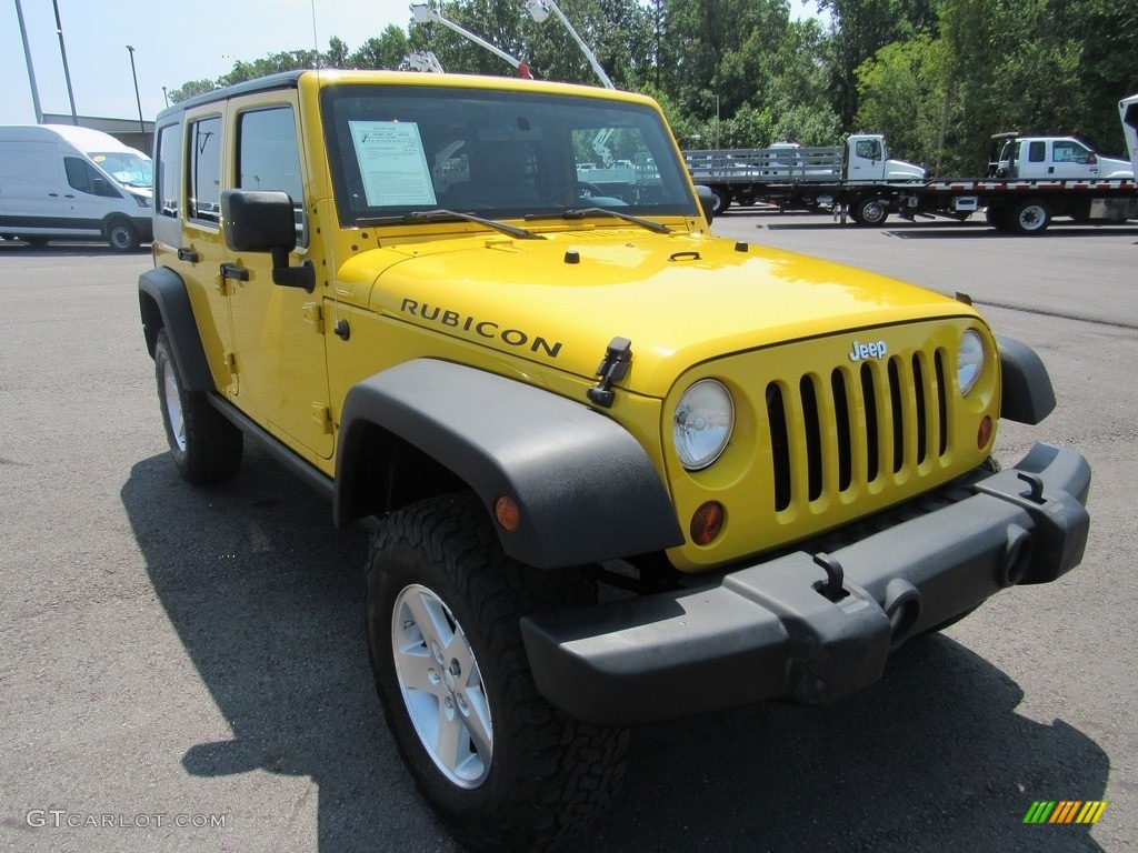 2008 Wrangler Unlimited Rubicon 4x4 - Detonator Yellow / Dark Slate Gray/Med Slate Gray photo #44