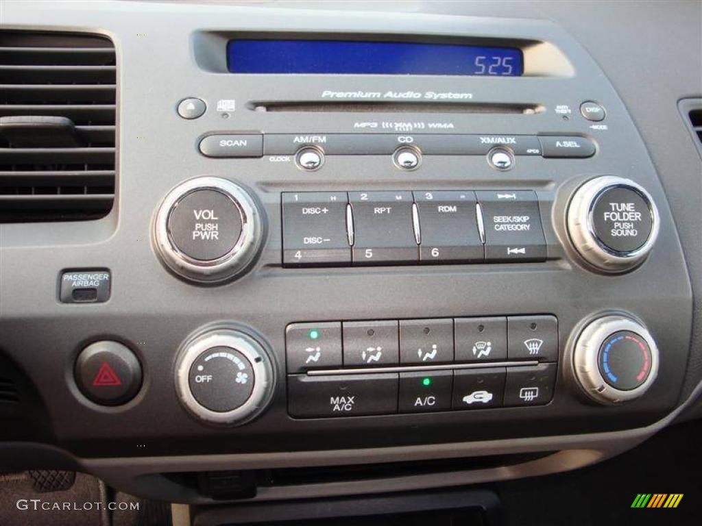 2007 Civic EX Coupe - Galaxy Gray Metallic / Gray photo #15