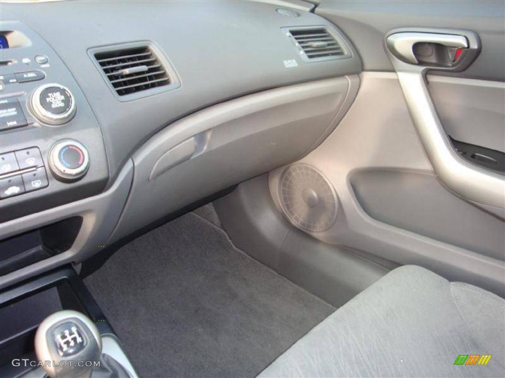 2007 Civic EX Coupe - Galaxy Gray Metallic / Gray photo #17