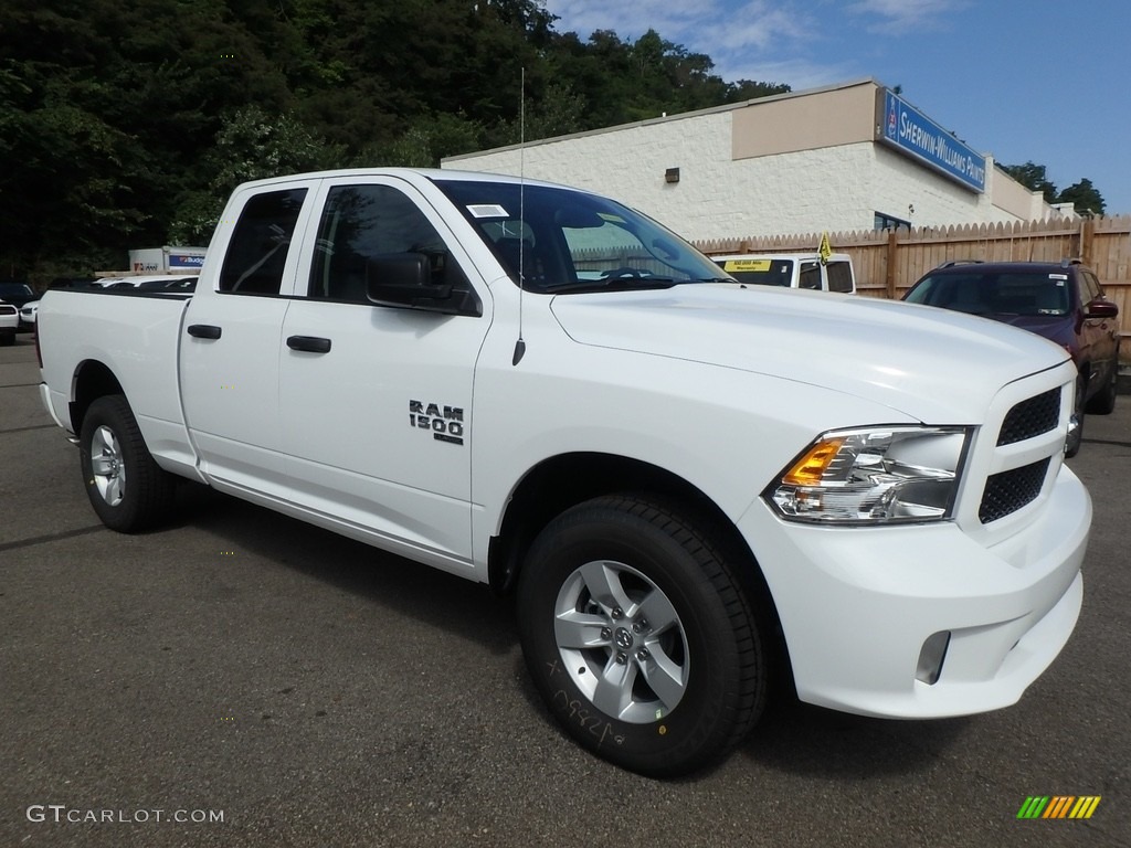 2019 1500 Classic Express Quad Cab 4x4 - Bright White / Black/Diesel Gray photo #7