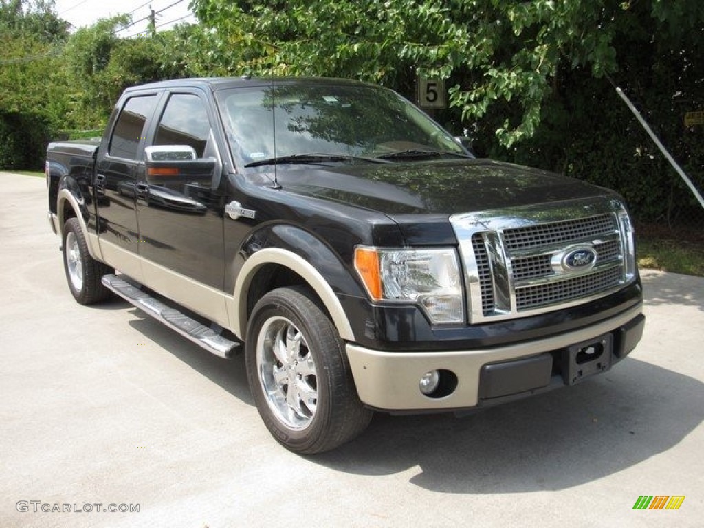 2010 F150 King Ranch SuperCrew - Tuxedo Black / Tan photo #2