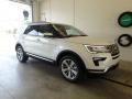 2018 White Platinum Ford Explorer Limited 4WD  photo #1