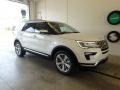 2018 White Platinum Ford Explorer Limited 4WD  photo #1