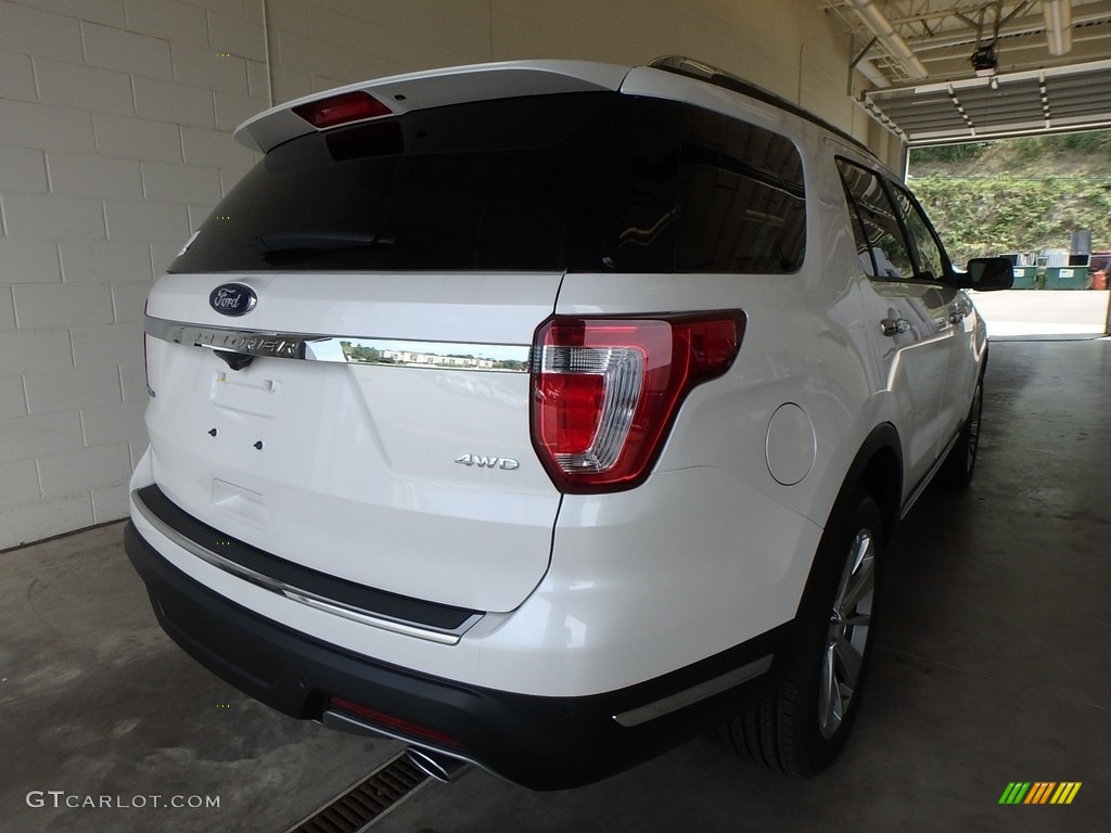 2018 Explorer Limited 4WD - White Platinum / Ebony Black photo #2
