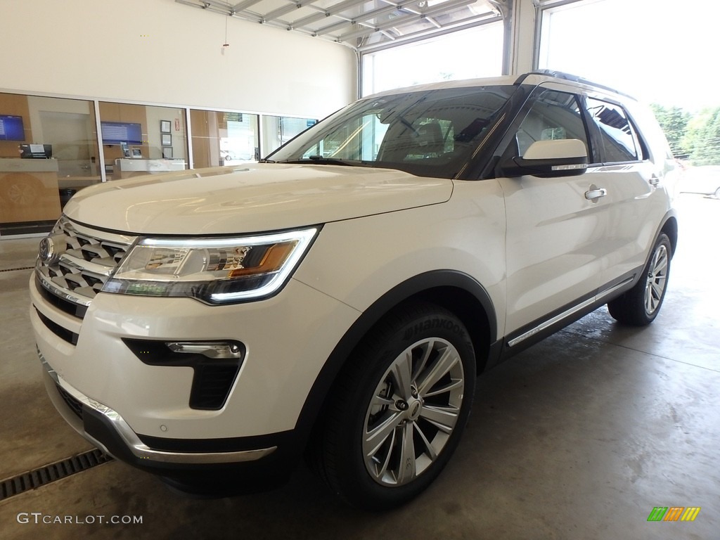 2018 Explorer Limited 4WD - White Platinum / Ebony Black photo #4