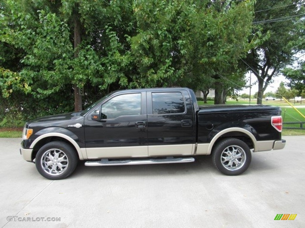 2010 F150 King Ranch SuperCrew - Tuxedo Black / Tan photo #12