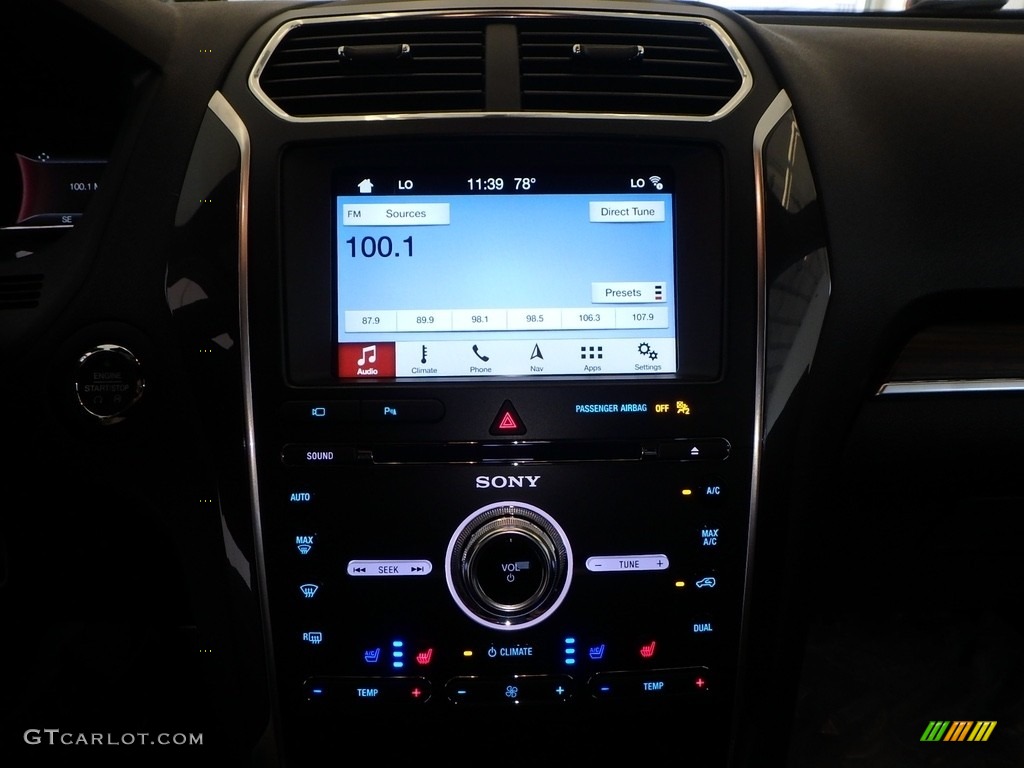 2018 Explorer Limited 4WD - White Platinum / Ebony Black photo #14