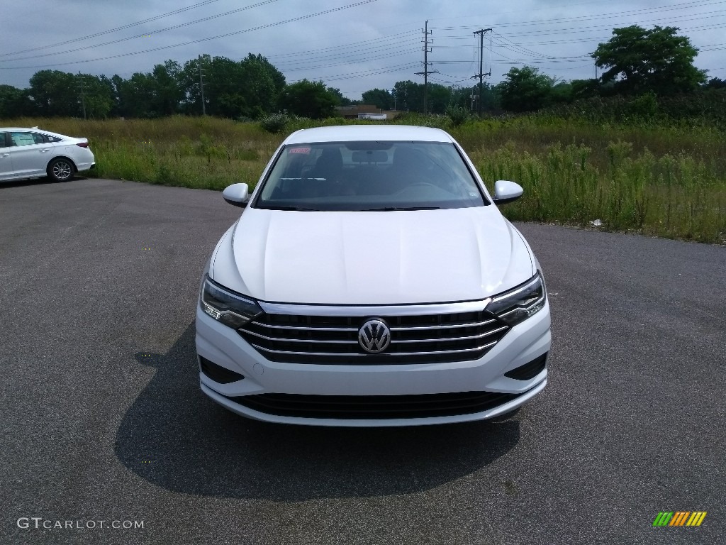 2019 Jetta S - Pure White / Titan Black photo #1