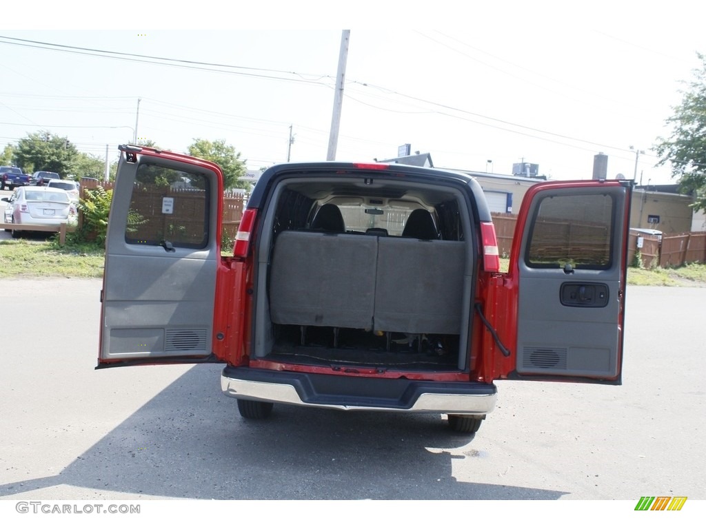2011 Express LT 3500 Extended Passenger Van - Victory Red / Medium Pewter photo #8