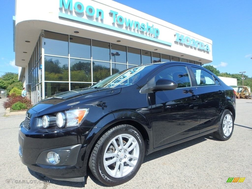 2012 Sonic LT Sedan - Black / Jet Black/Dark Titanium photo #1