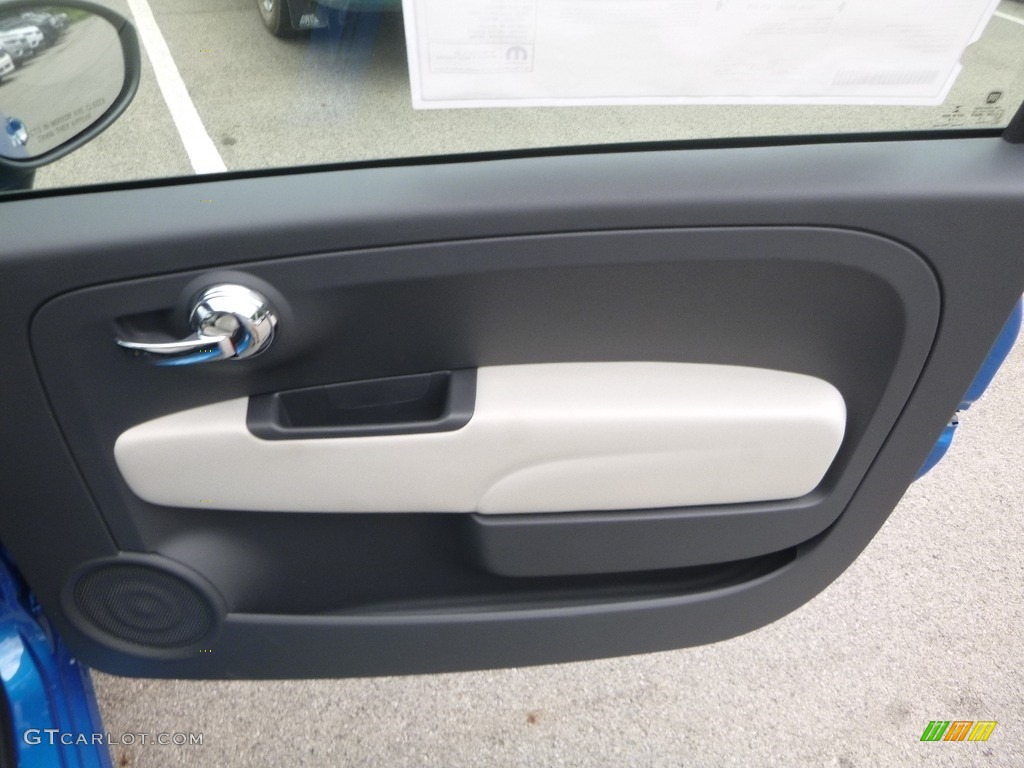 2018 Fiat 500 Pop Cabrio Nero (Black) Door Panel Photo #129051868