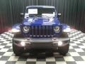 2018 Ocean Blue Metallic Jeep Wrangler Unlimited Rubicon 4x4  photo #3