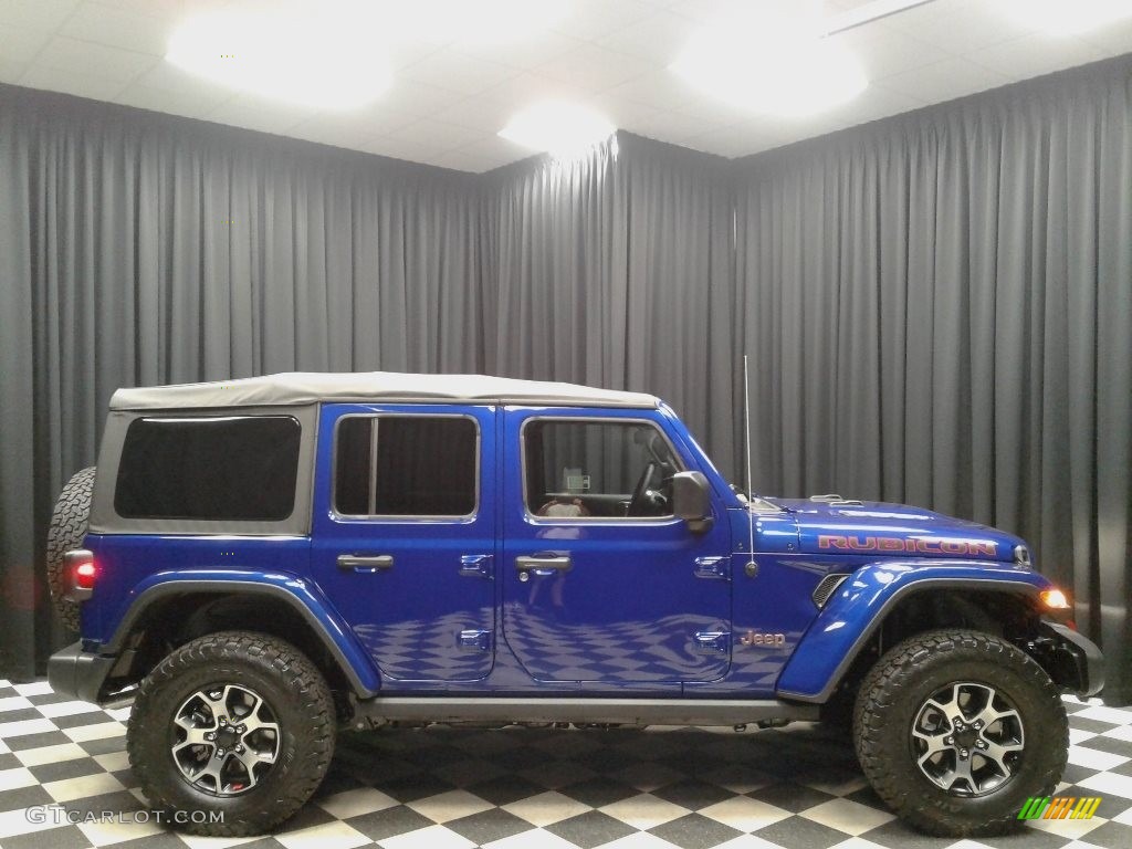 Ocean Blue Metallic 2018 Jeep Wrangler Unlimited Rubicon 4x4 Exterior Photo #129053827
