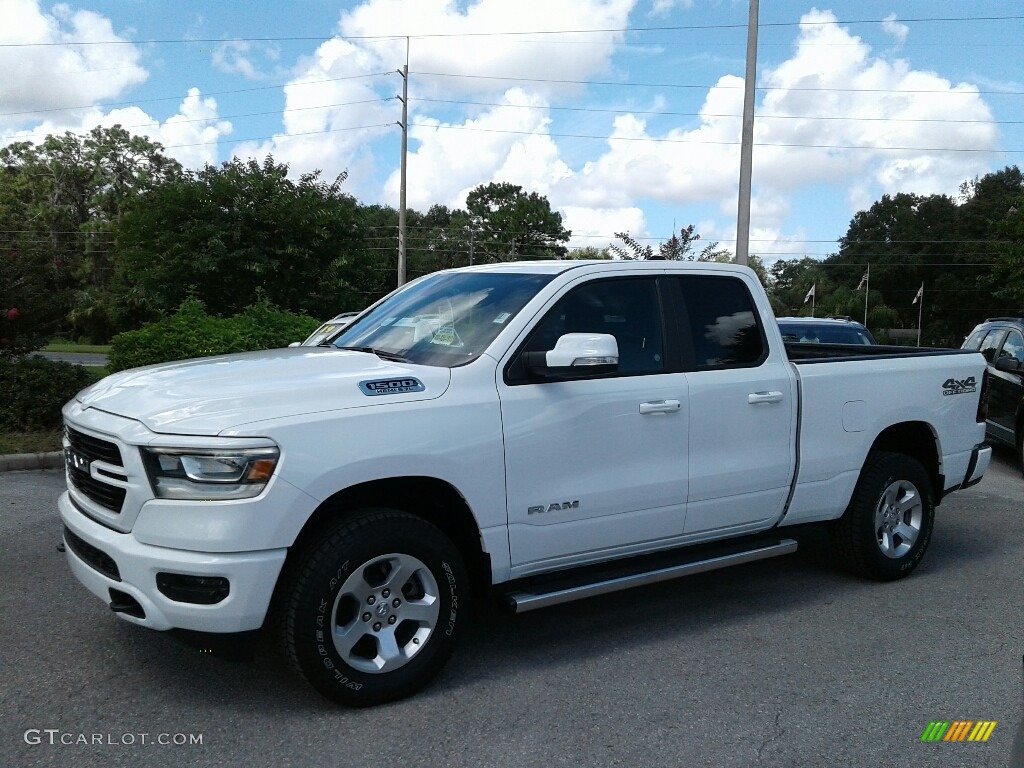 2019 1500 Big Horn Quad Cab 4x4 - Bright White / Black photo #1