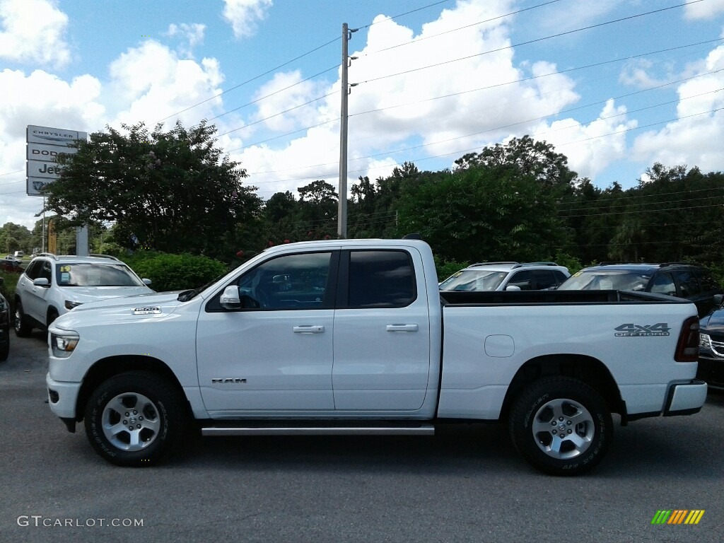 2019 1500 Big Horn Quad Cab 4x4 - Bright White / Black photo #2