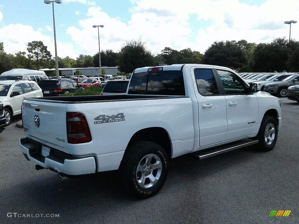 2019 1500 Big Horn Quad Cab 4x4 - Bright White / Black photo #5