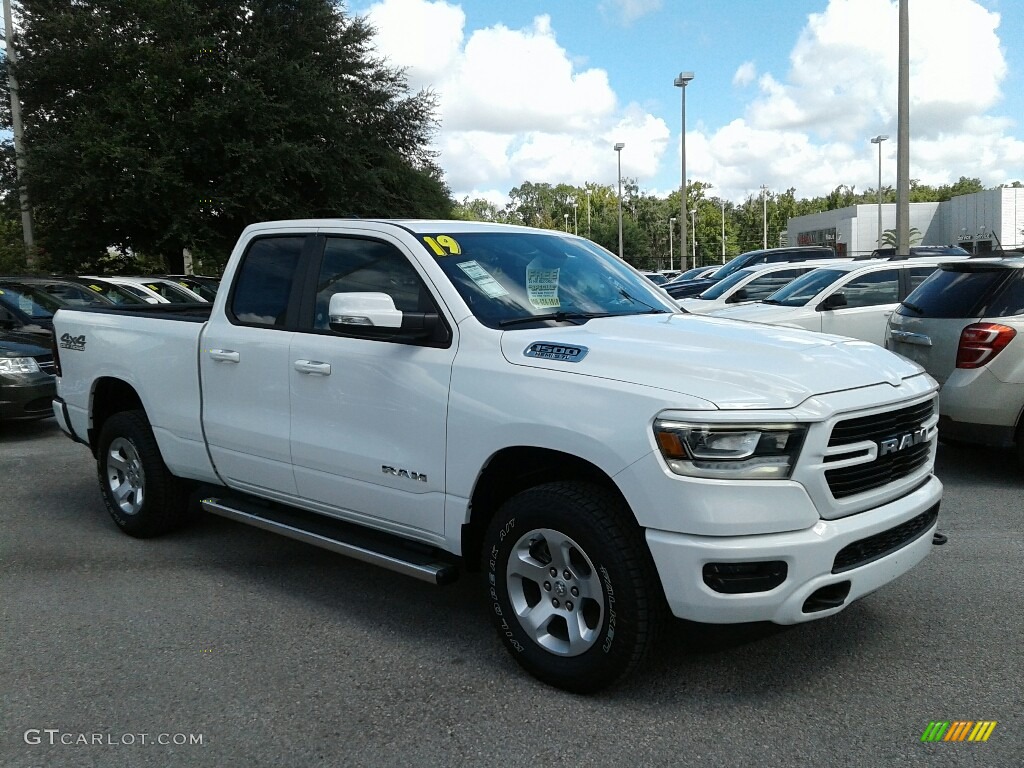 2019 1500 Big Horn Quad Cab 4x4 - Bright White / Black photo #7