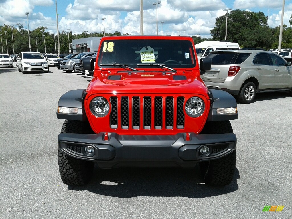 Firecracker Red 2018 Jeep Wrangler Unlimited Rubicon 4x4 Exterior Photo #129056131