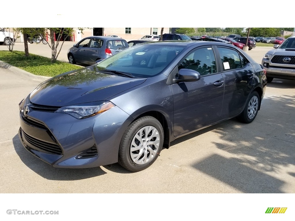 Slate Metallic 2019 Toyota Corolla LE Exterior Photo #129056641