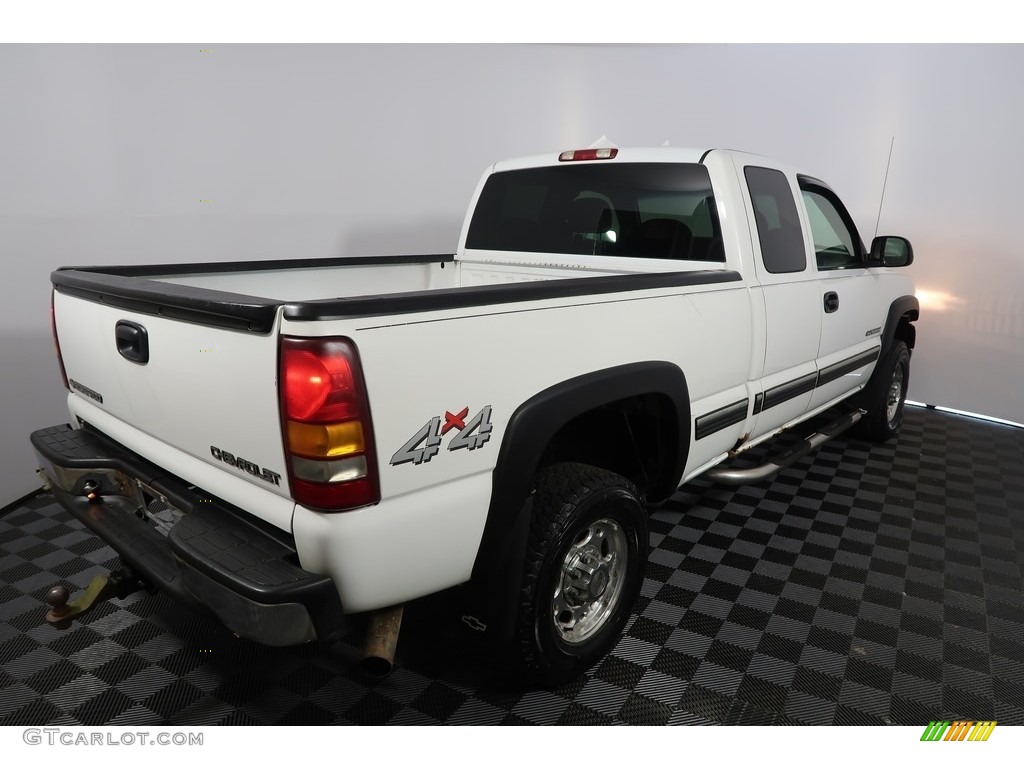 2002 Silverado 2500 LS Extended Cab 4x4 - Summit White / Graphite photo #9