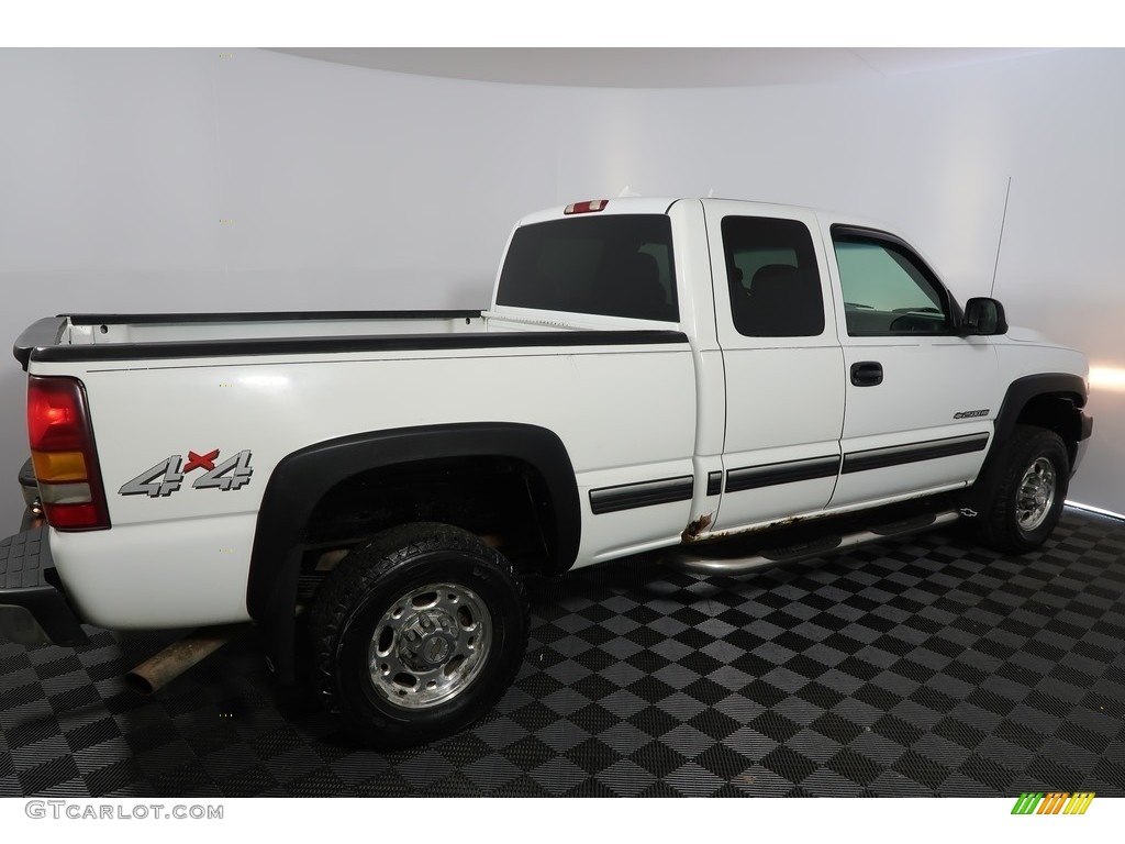 2002 Silverado 2500 LS Extended Cab 4x4 - Summit White / Graphite photo #10