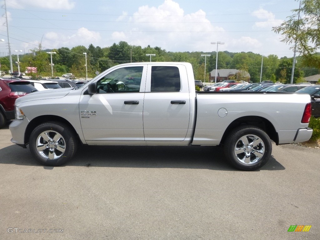 2019 1500 Classic Express Quad Cab 4x4 - Bright Silver Metallic / Black/Diesel Gray photo #2