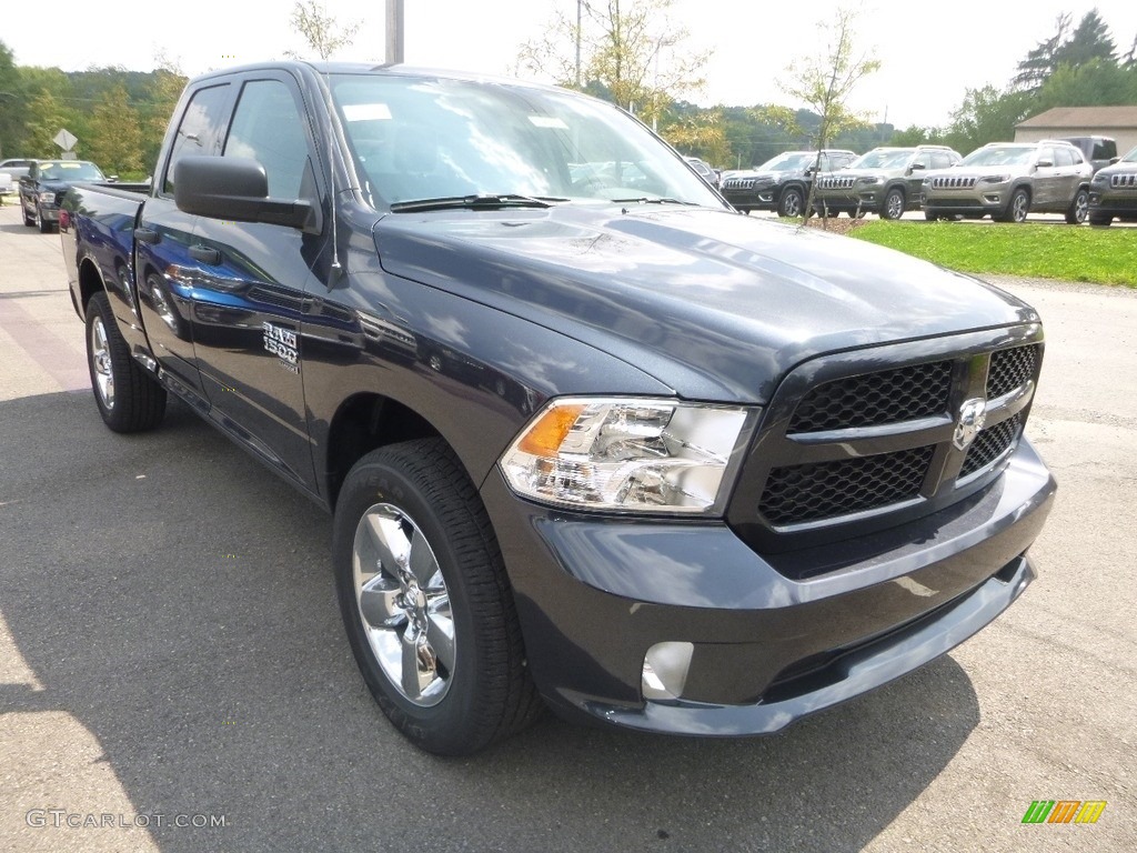 2019 1500 Classic Express Quad Cab 4x4 - Maximum Steel Metallic / Black/Diesel Gray photo #7