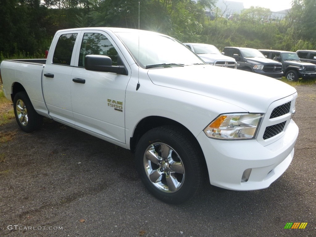 2019 1500 Classic Express Quad Cab 4x4 - Bright White / Black/Diesel Gray photo #7