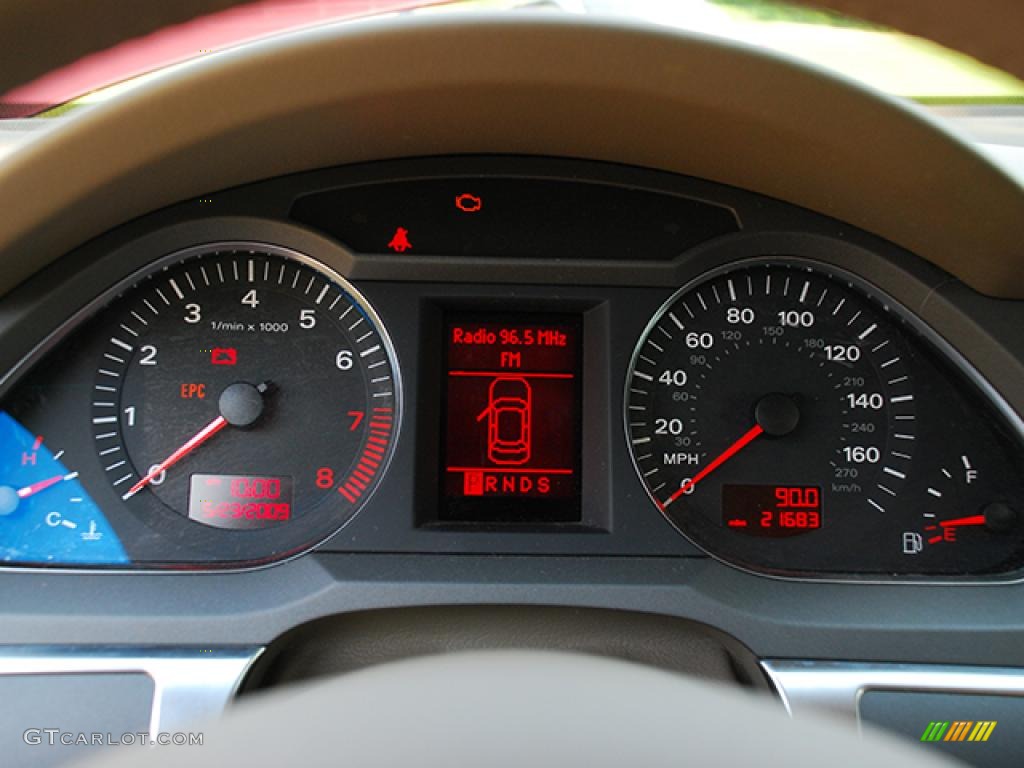 2006 A6 3.2 quattro Sedan - Canyon Red Pearl / Beige photo #10