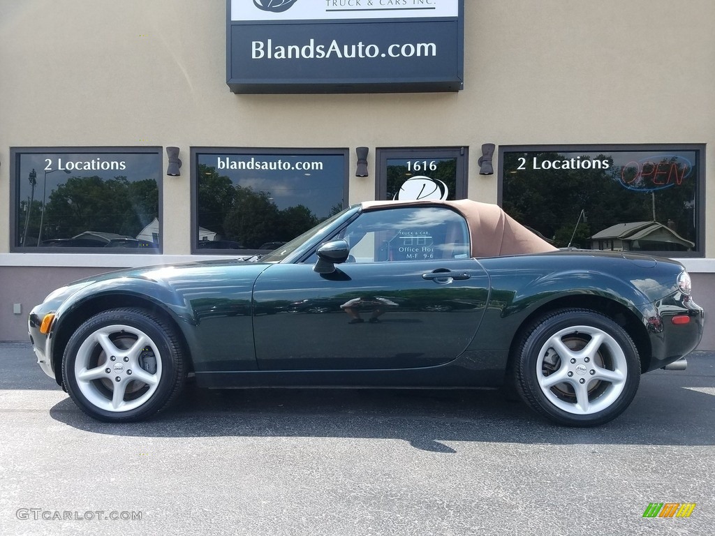 2007 MX-5 Miata Grand Touring Roadster - Highland Green / Tan photo #3