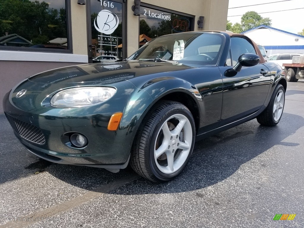 2007 MX-5 Miata Grand Touring Roadster - Highland Green / Tan photo #4