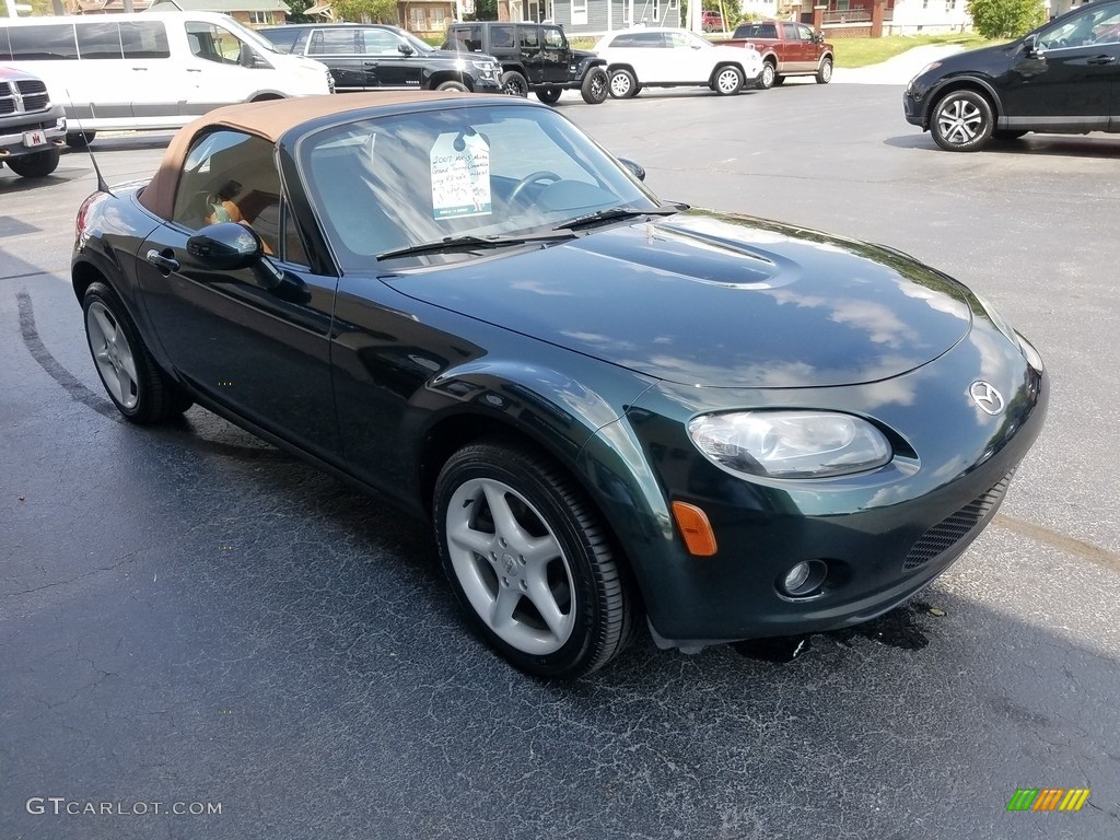 2007 MX-5 Miata Grand Touring Roadster - Highland Green / Tan photo #32