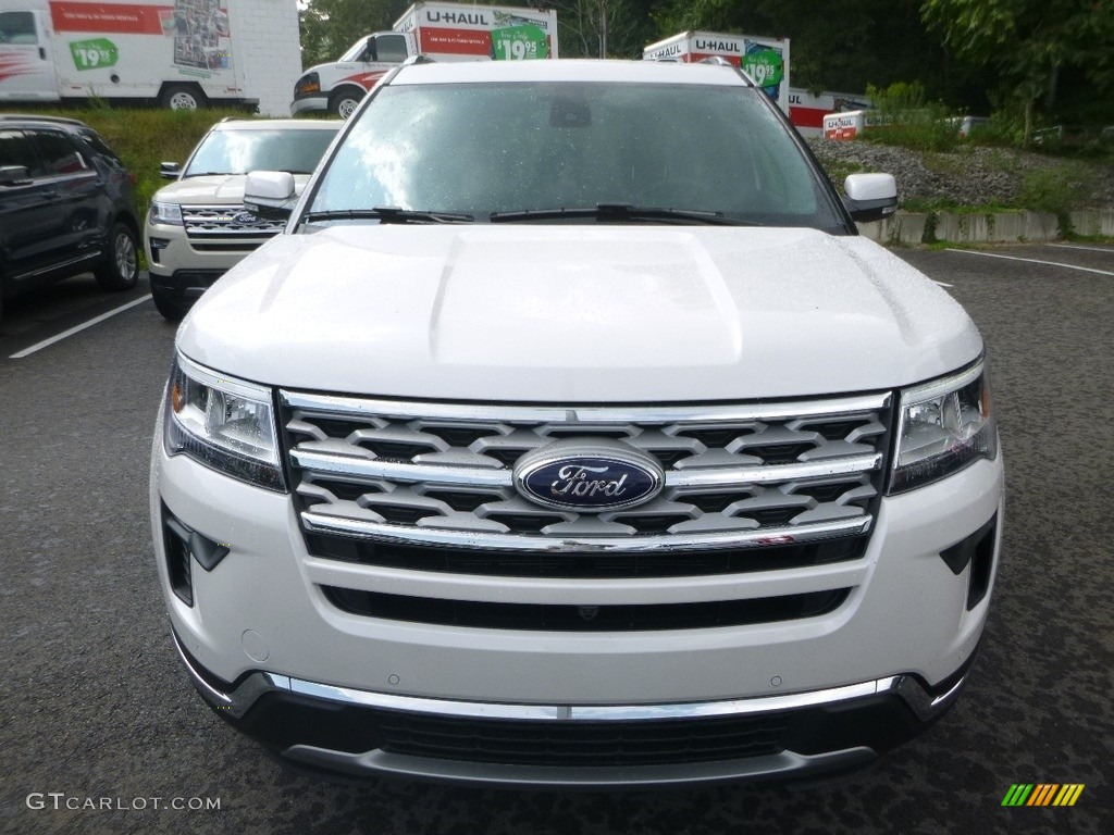 2018 Explorer Limited 4WD - White Platinum / Ebony Black photo #4