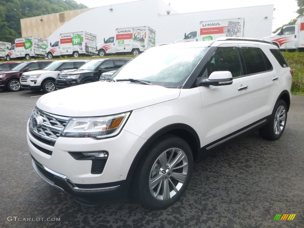 2018 Explorer Limited 4WD - White Platinum / Ebony Black photo #5