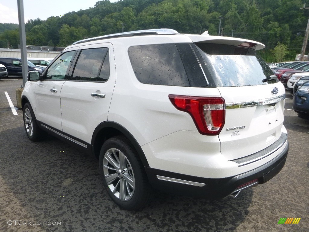 2018 Explorer Limited 4WD - White Platinum / Ebony Black photo #6