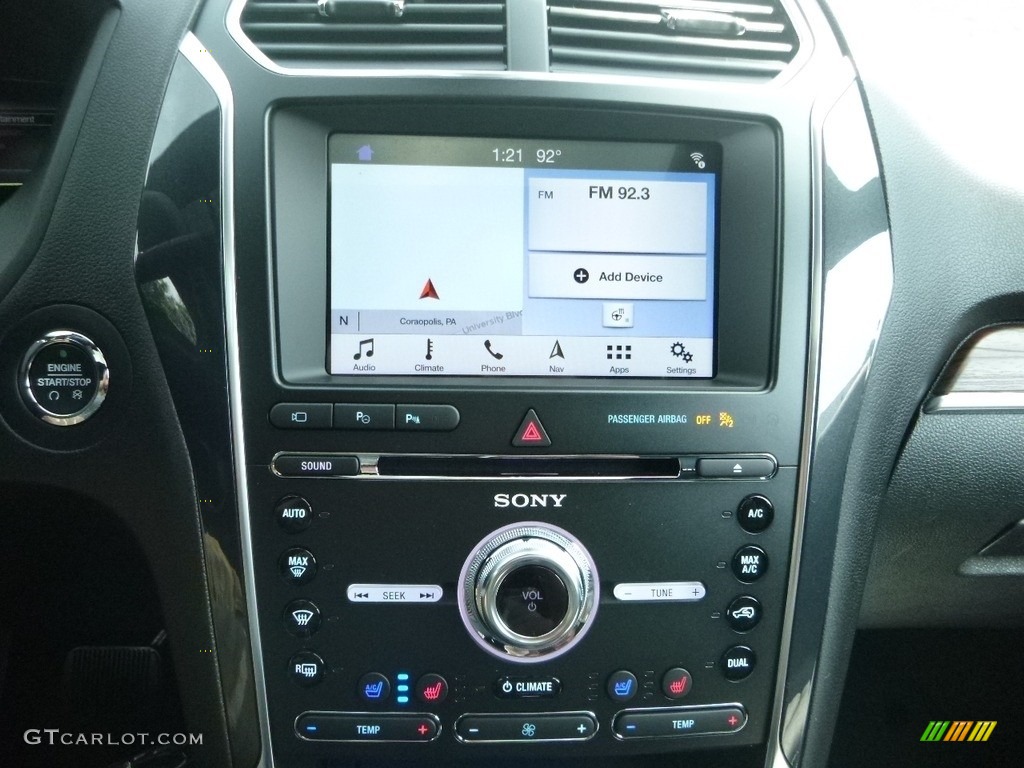 2018 Explorer Limited 4WD - White Platinum / Ebony Black photo #14