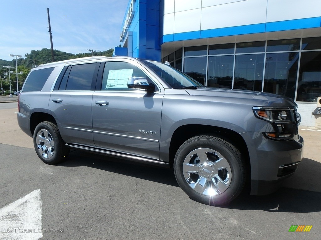 Satin Steel Metallic 2019 Chevrolet Tahoe Premier 4WD Exterior Photo #129068227