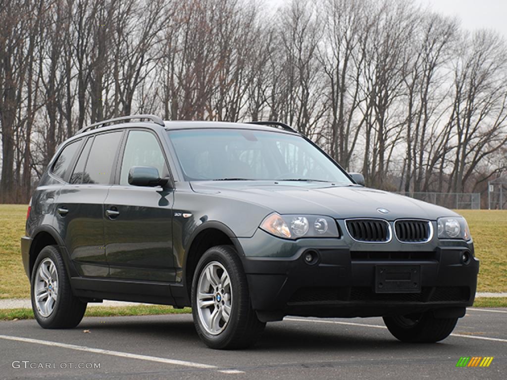 2005 X3 3.0i - Highland Green Metallic / Terracotta photo #2