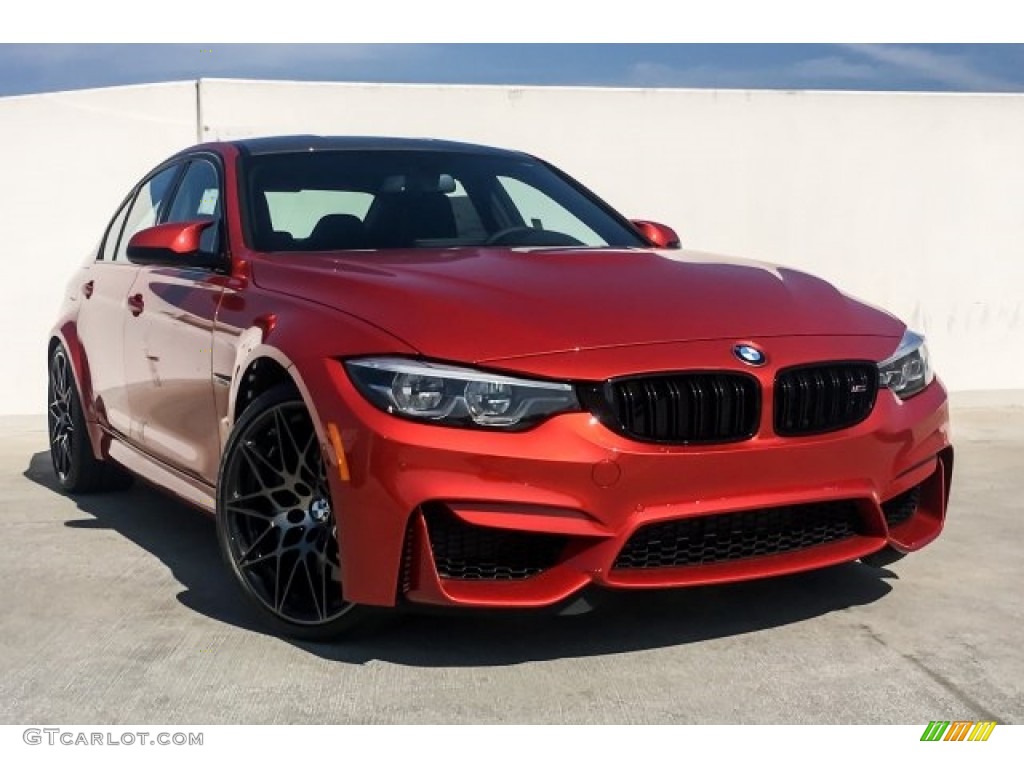 2018 M3 Sedan - Sakhir Orange II Metallic / Black photo #12