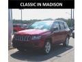 2012 Deep Cherry Red Crystal Pearl Jeep Compass Latitude  photo #1